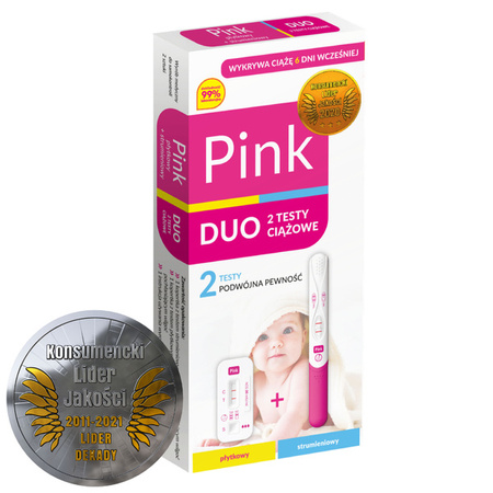 Test Ciążowy PINK DUO